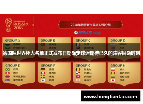 德国队世界杯大名单正式发布日期确定球迷期待已久的阵容揭晓时刻